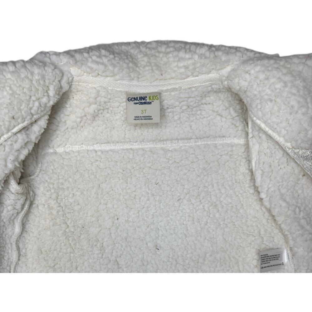 OshKosh Genuine Kids Toddler Coat Rose Gold Sherpa Lined 3T Boujie Luxe - Picture 6 of 10
